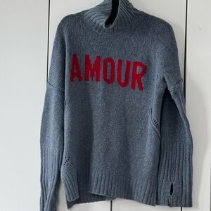 Zadig & Voltaire Charcoal Knit Top